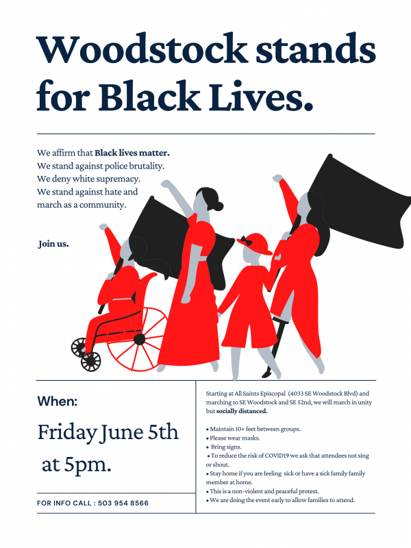 Woodstock Family March for Black Lives! 