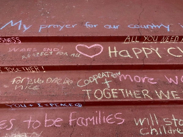Rector's Note: Chalk Prayers this Sunday