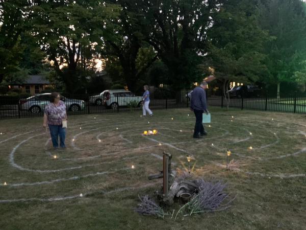 Labyrinth Walk, in gratitude