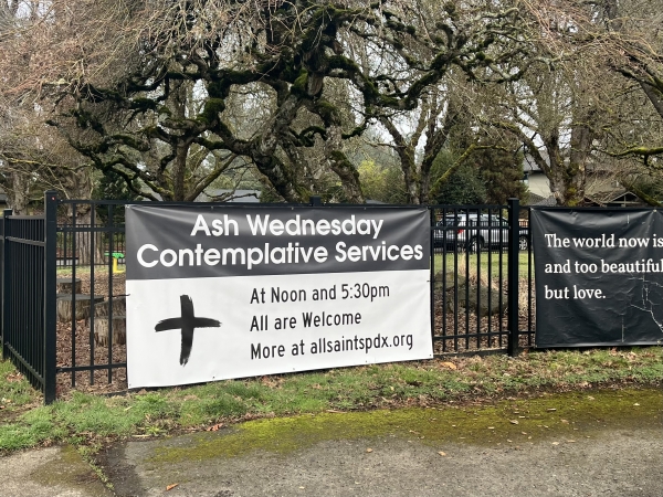 Ash Wednesday March 5 at Noon & 5:30pm